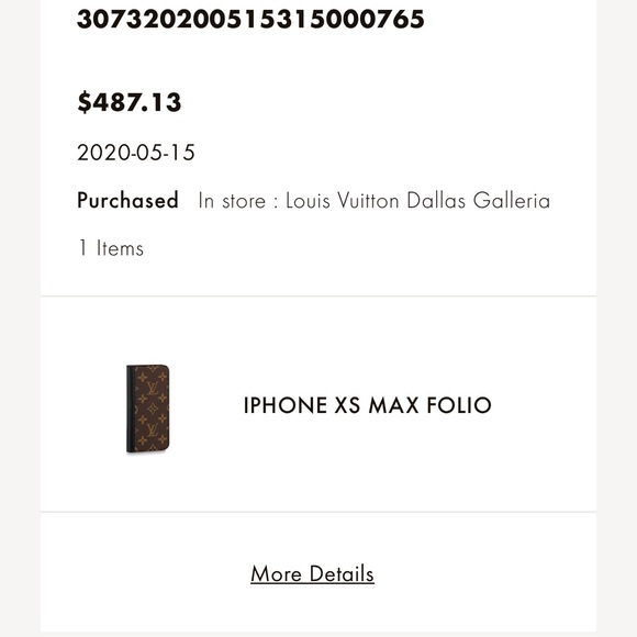 Louis Vuitton IPhone XS Max Folio - Picture 2 of 10